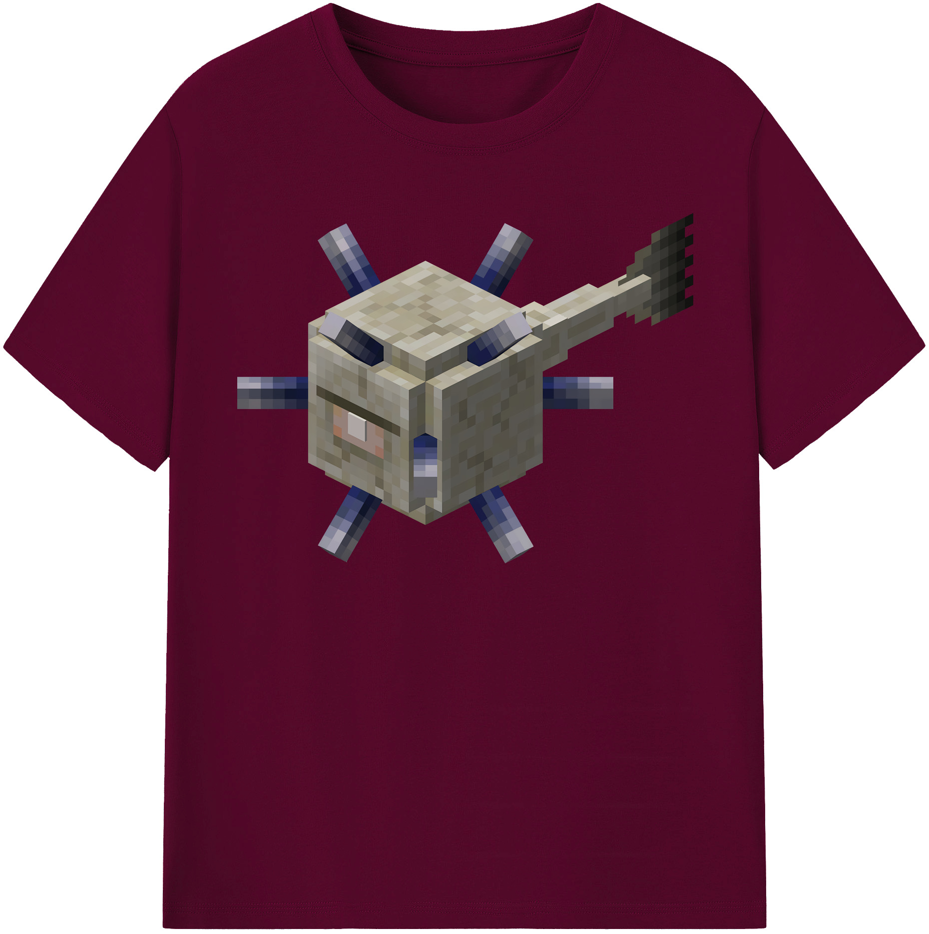 （画像用） マインクラフト ブロックの世界 Minecraft MC Block world レディースカジュアルプリントTシャツ（綿100％）